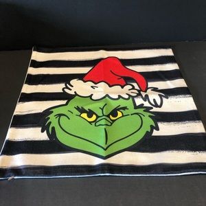 Decorative Christmas Pillow Covers. Set of 2 Grinch Throw Pillow Zip Close